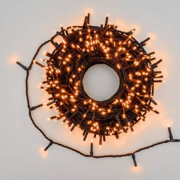 Lotti - Guirlande lumineuse orange 25 m 360 miniLED 8 modes d'animation câble vert Lotti - Imagen 1