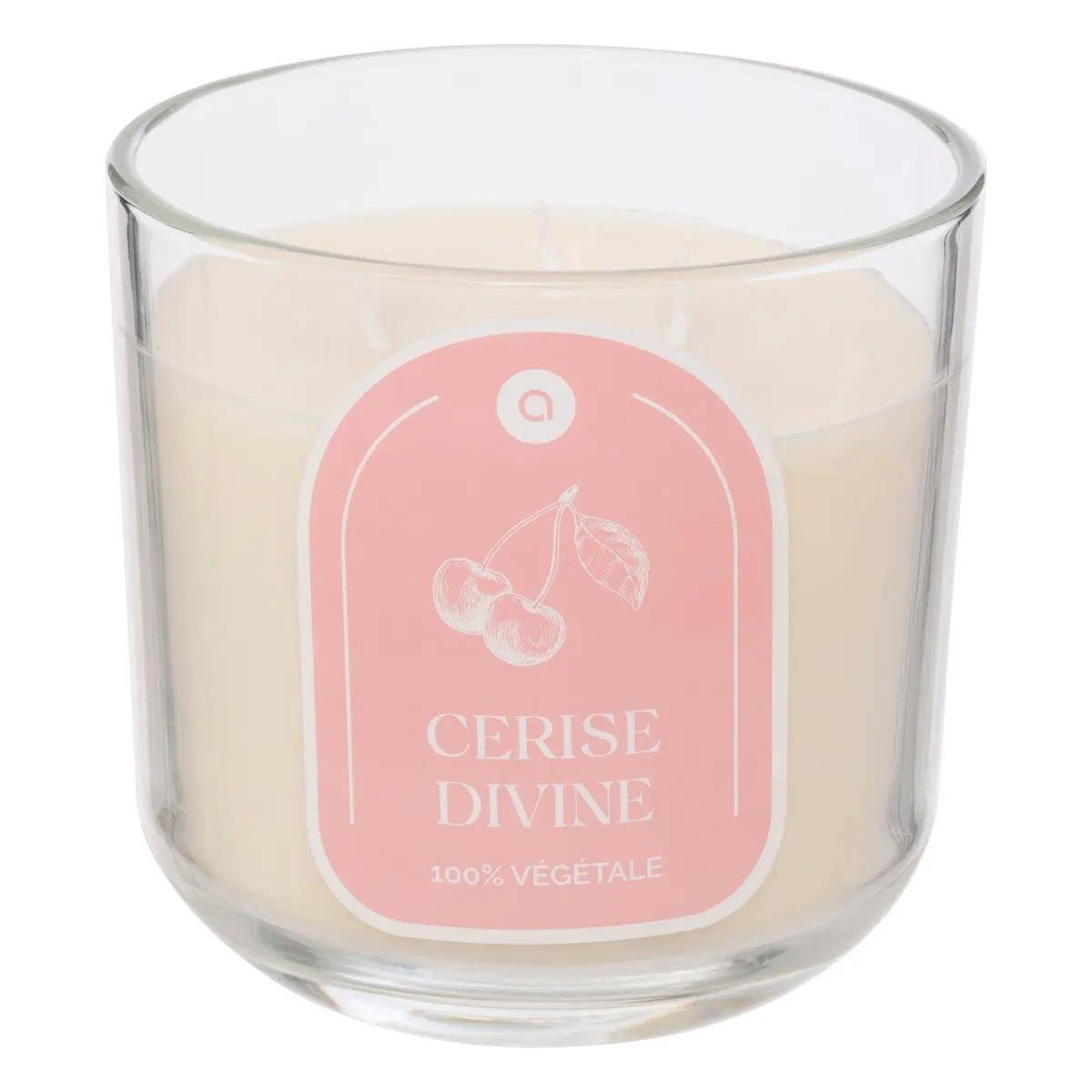 Bougie Parfumée en Verre "Floa" 610g Cerise - Image 1