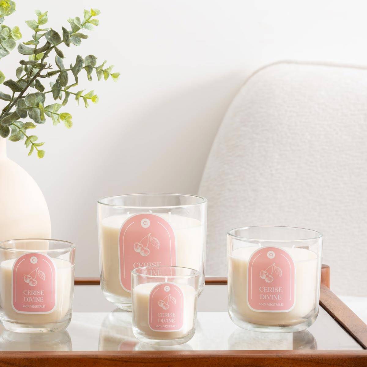 Bougie Parfumée en Verre "Floa" 610g Cerise - Image 3
