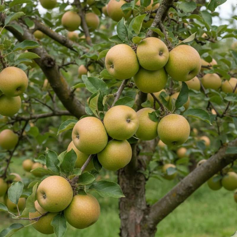 Pommier Reinette Clochard - Bon rendement - Pot de 12L - 1/2 tige - 150/175 cm - De 3,00 m à 5,00 m - Imagen 4
