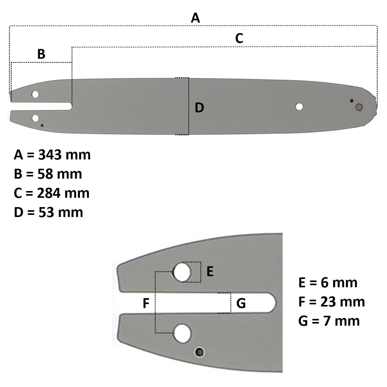 Gt Garden - Guide 12 pouces (30 cm) avec chaîne 44 maillons pour multifonction 4 en 1 et outil sur perche - GT GARDEN - Imagen 2