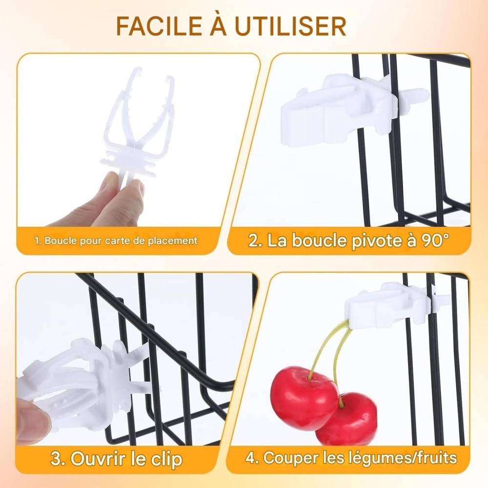 Clips de support de nourriture pour oiseaux - Lytech - Image 2