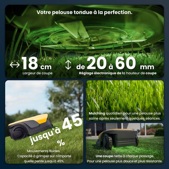 Stiga - Robot tondeuse A 15v a autonome, Batterie 5 Ah, Caméra IA, jusqu'à 1 500 m² - STIGA - Image 3