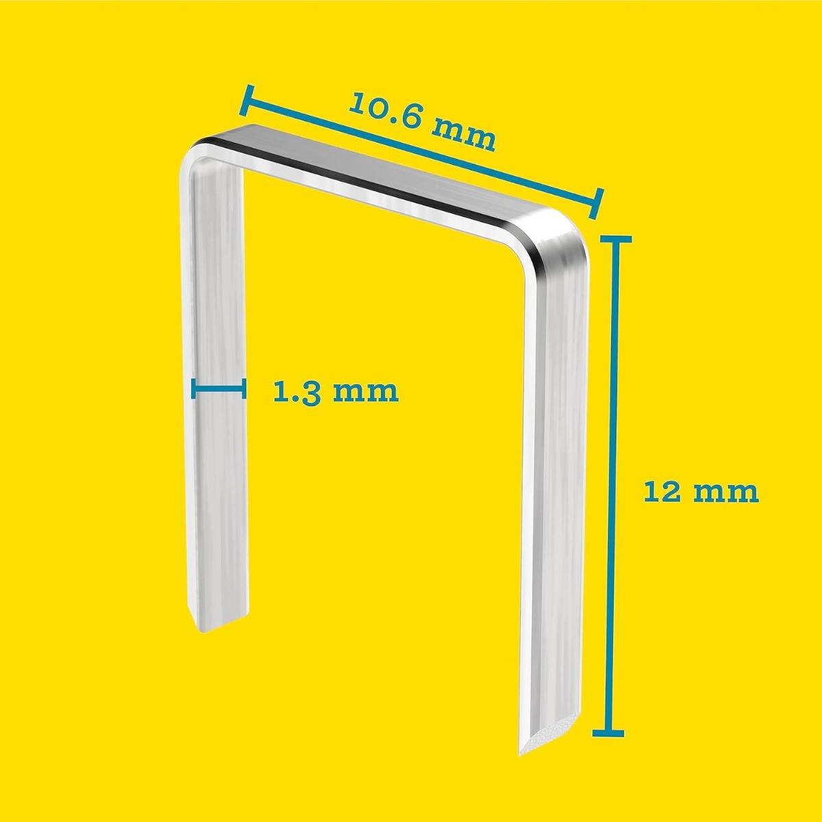 Agrafes en fil plat galvanisés n° 140/12 mm - 5000 pièces - Boite en carton - RAPID-ISABERG - 11912311 - Imagen 2