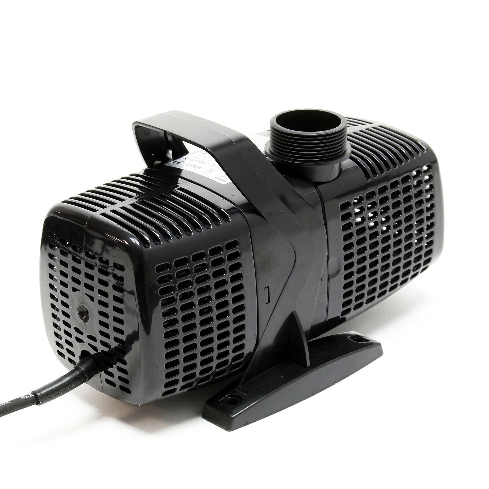 Helloshop26 - Pompe à eau de bassin filtre filtration cours d'eau eco aquarium petit étang eco 8000 litres par heure 70 watts - Imagen 3