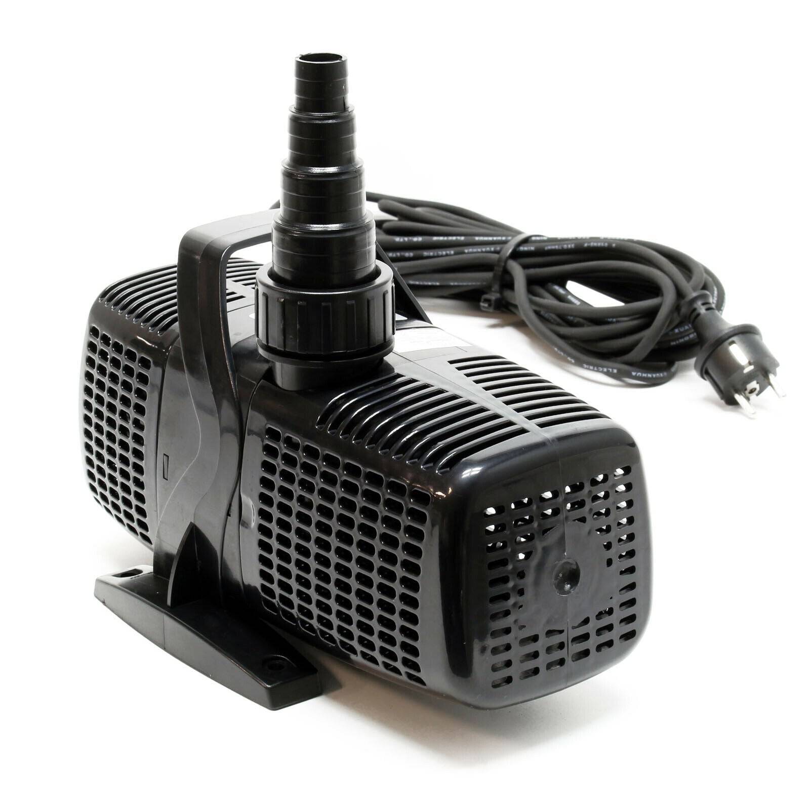 Helloshop26 - Pompe à eau de bassin filtre filtration cours d'eau eco aquarium petit étang eco 8000 litres par heure 70 watts - Imagen 1