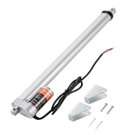 Vevor - VEVOR Actionneur linéaire 12V 400mm 1500N 5mm/s, IP54, pour meubles, automatisation, équipements mécaniques. - Image 1