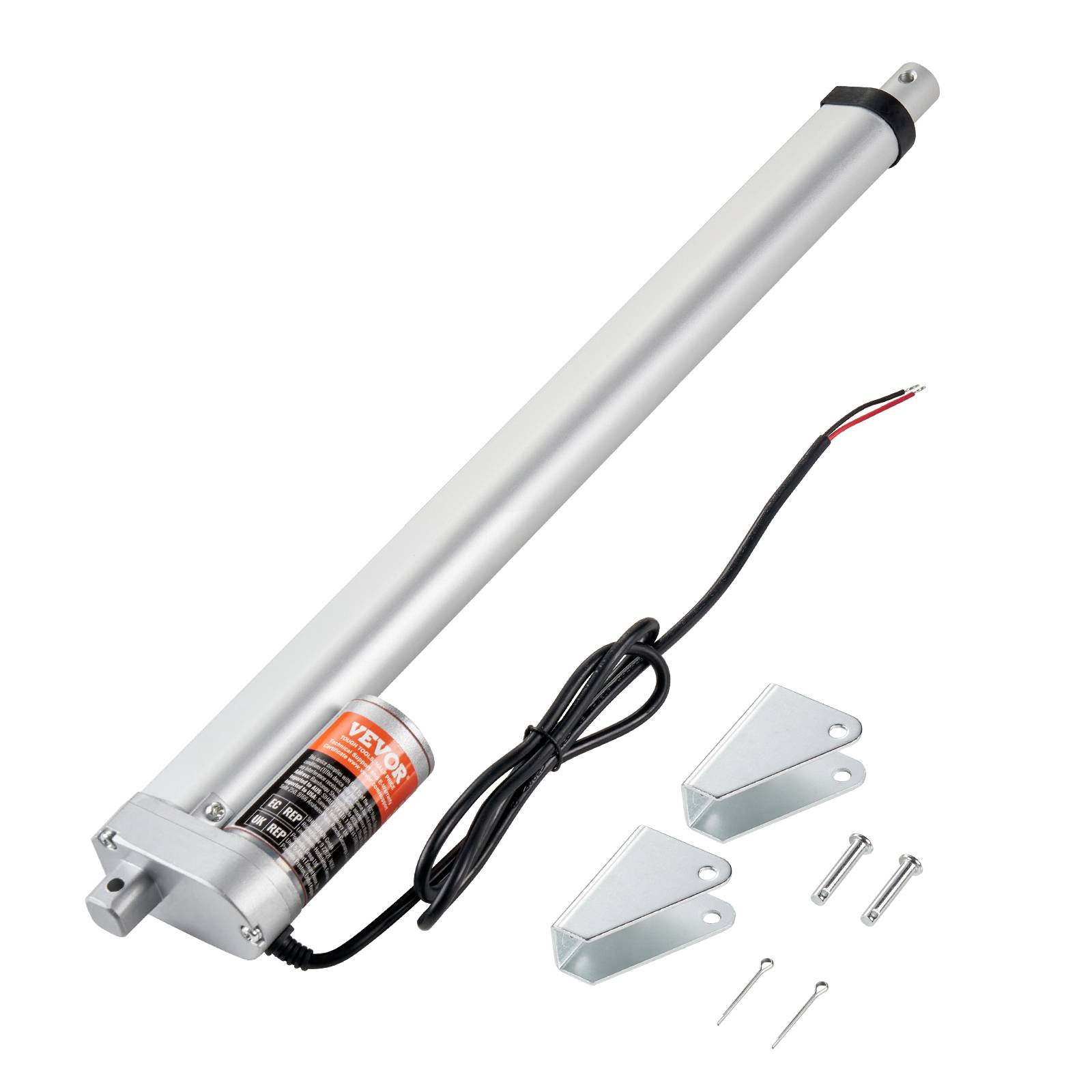 Vevor - VEVOR Actionneur linéaire 12V 400mm 1500N 5mm/s, IP54, pour meubles, automatisation, équipements mécaniques. - Image 1