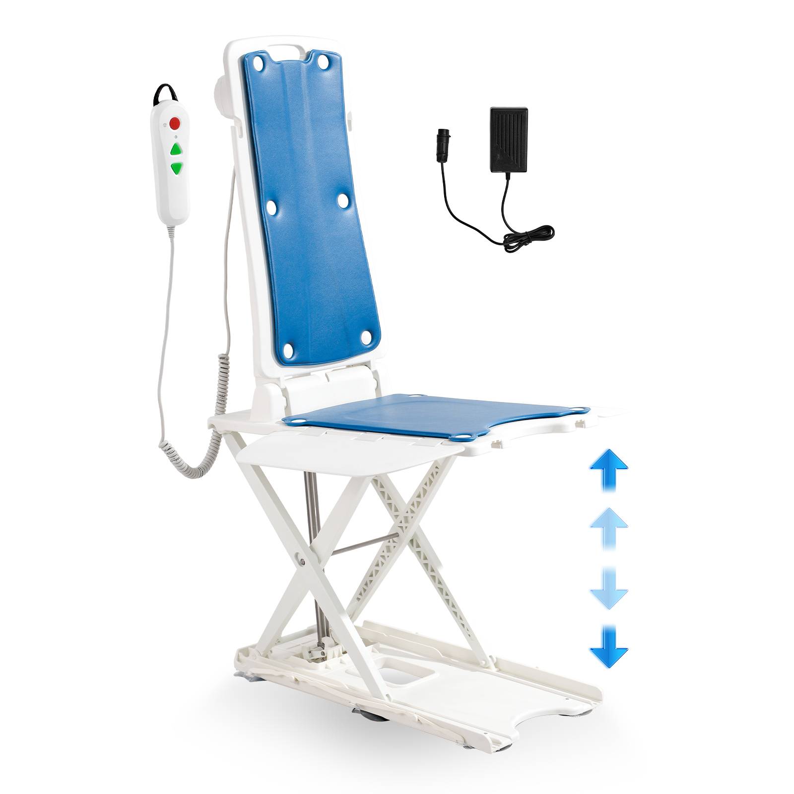 Vevor - VEVOR Élévateur de bain électrique, 77-507 mm, supporte 140,6 kg, inclinaison 45°, pour personnes âgées/patients. - Image 1