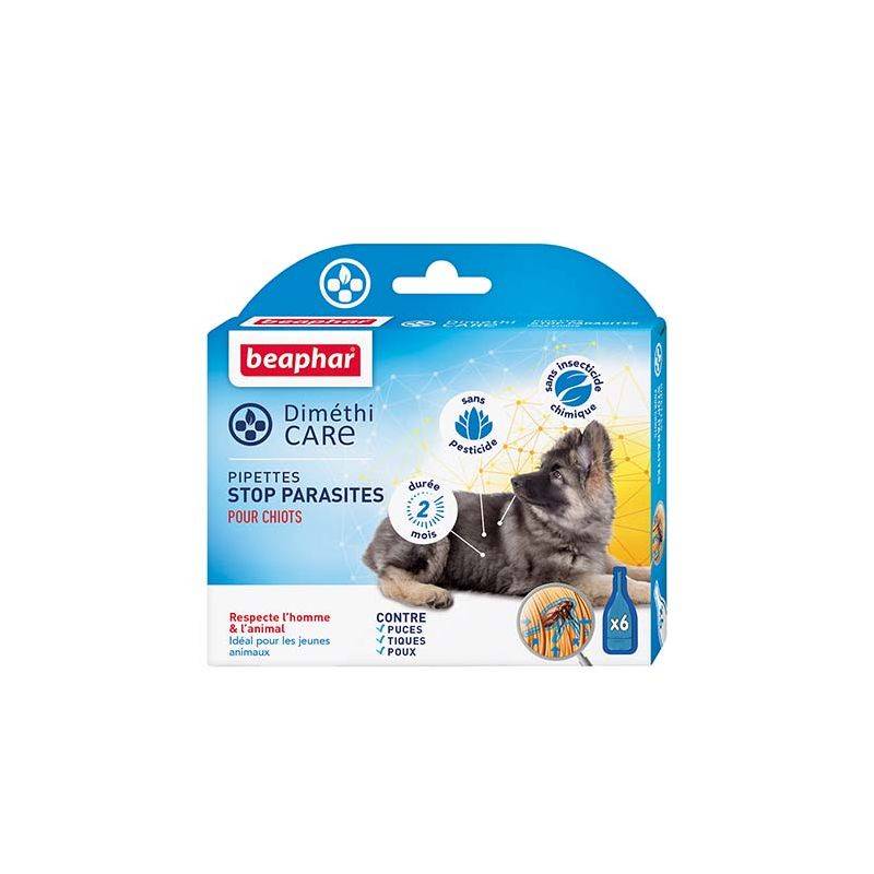 DIMETHICARE STOP PARASITE CHIOT - BEAPHAR 6 pipettes