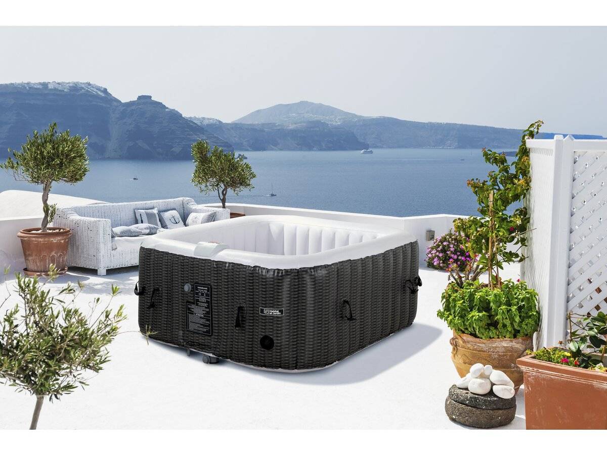 Habitat Et Jardin - Spa Gonflable En Pvc "nice" - 4 Places - Marron/crème -habitat Et Jardin - Imagen 2