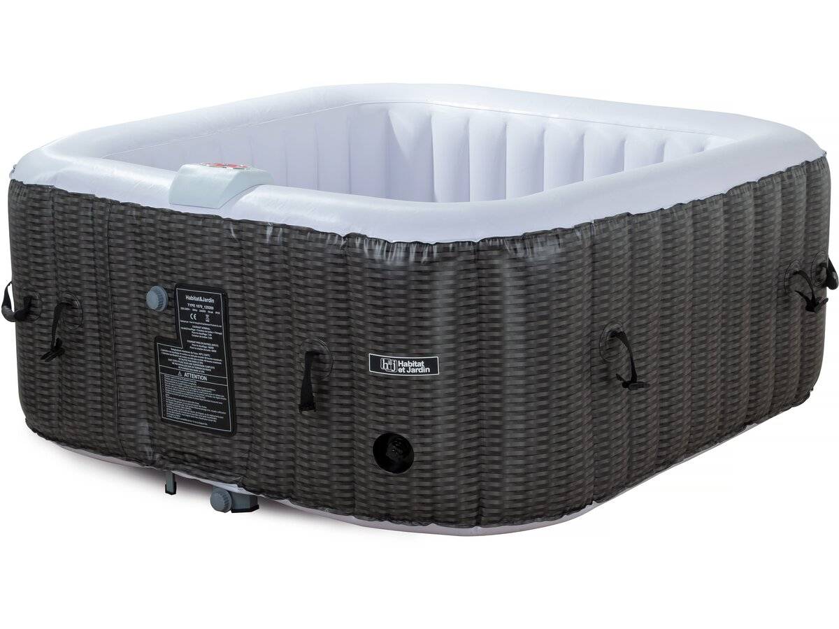 Habitat Et Jardin - Spa Gonflable En Pvc "nice" - 4 Places - Marron/crème -habitat Et Jardin - Imagen 3
