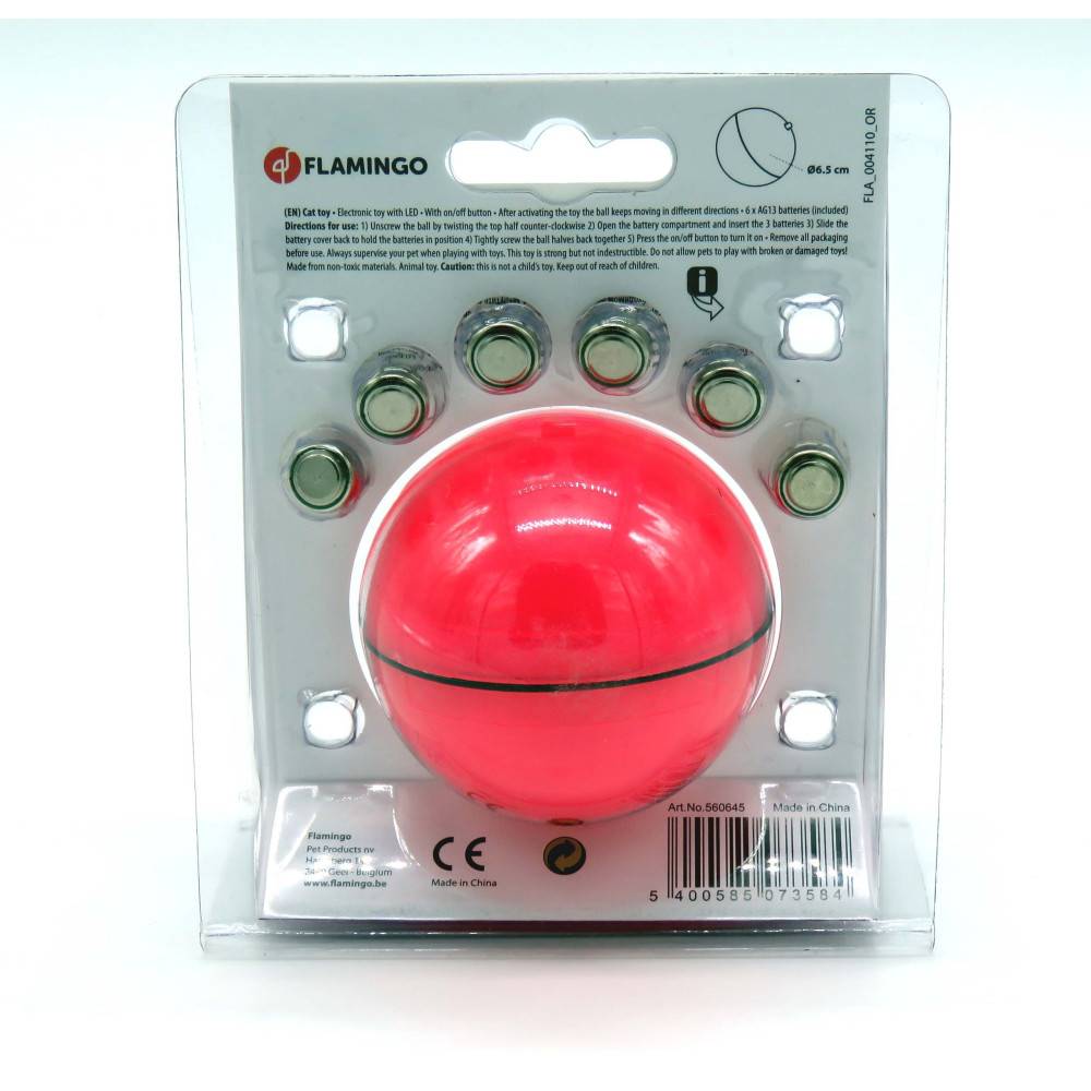 Balle led magic rose pour chat ø 6.5 cm - Imagen 3