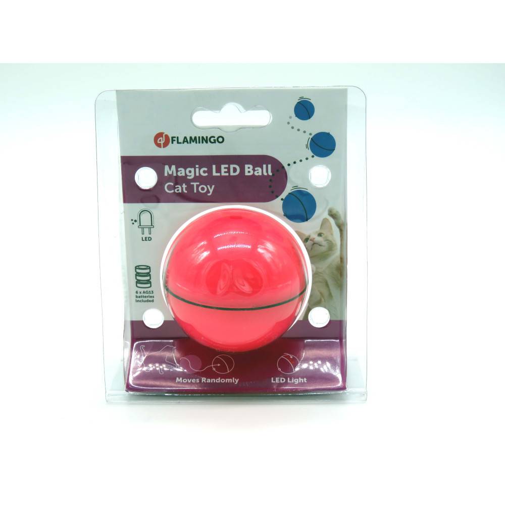 Balle led magic rose pour chat ø 6.5 cm - Imagen 2