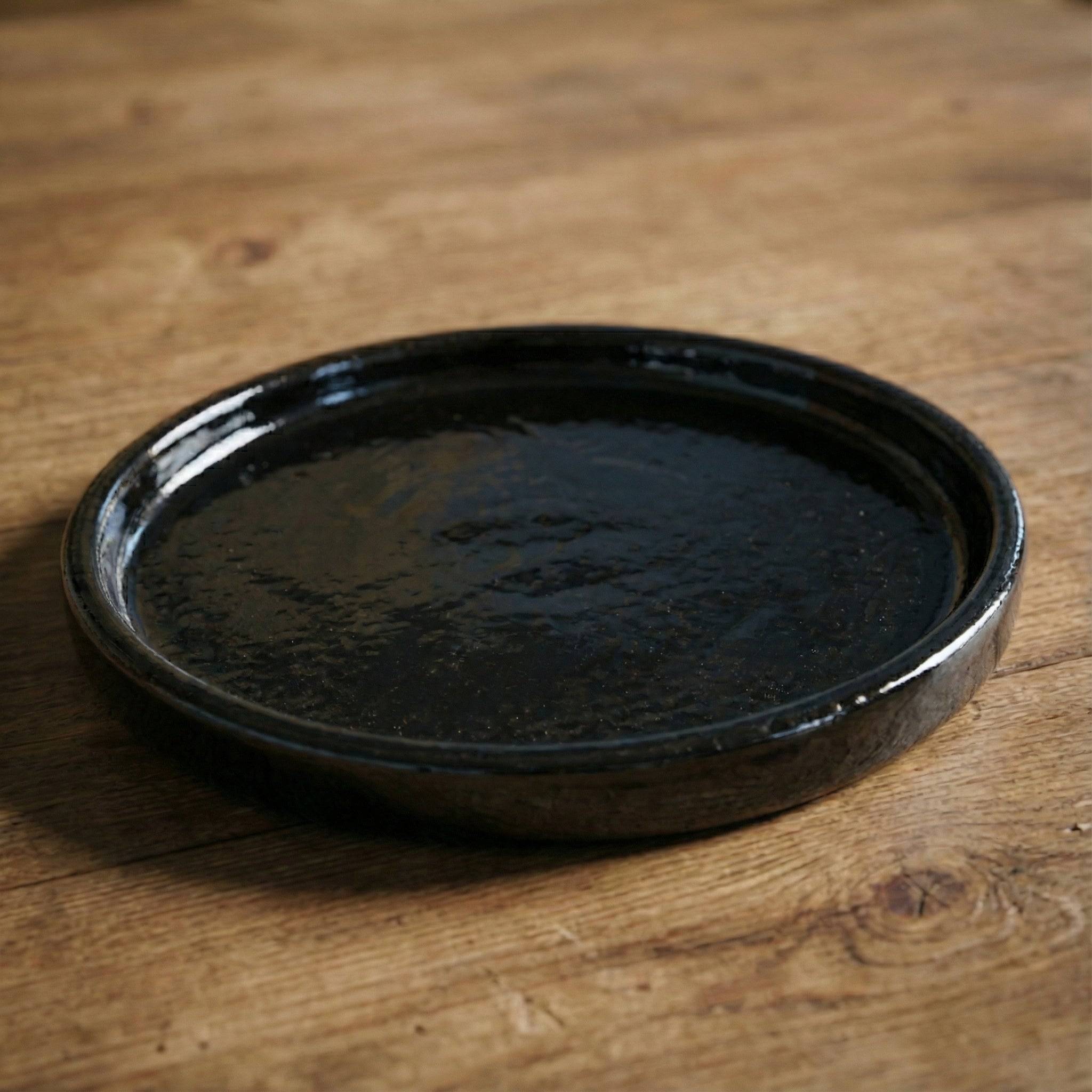 Provencelia - Soucoupe ronde 15cm noir - Image 1
