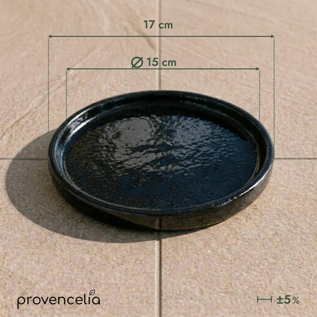 Provencelia - Soucoupe ronde 15cm noir - Image 2