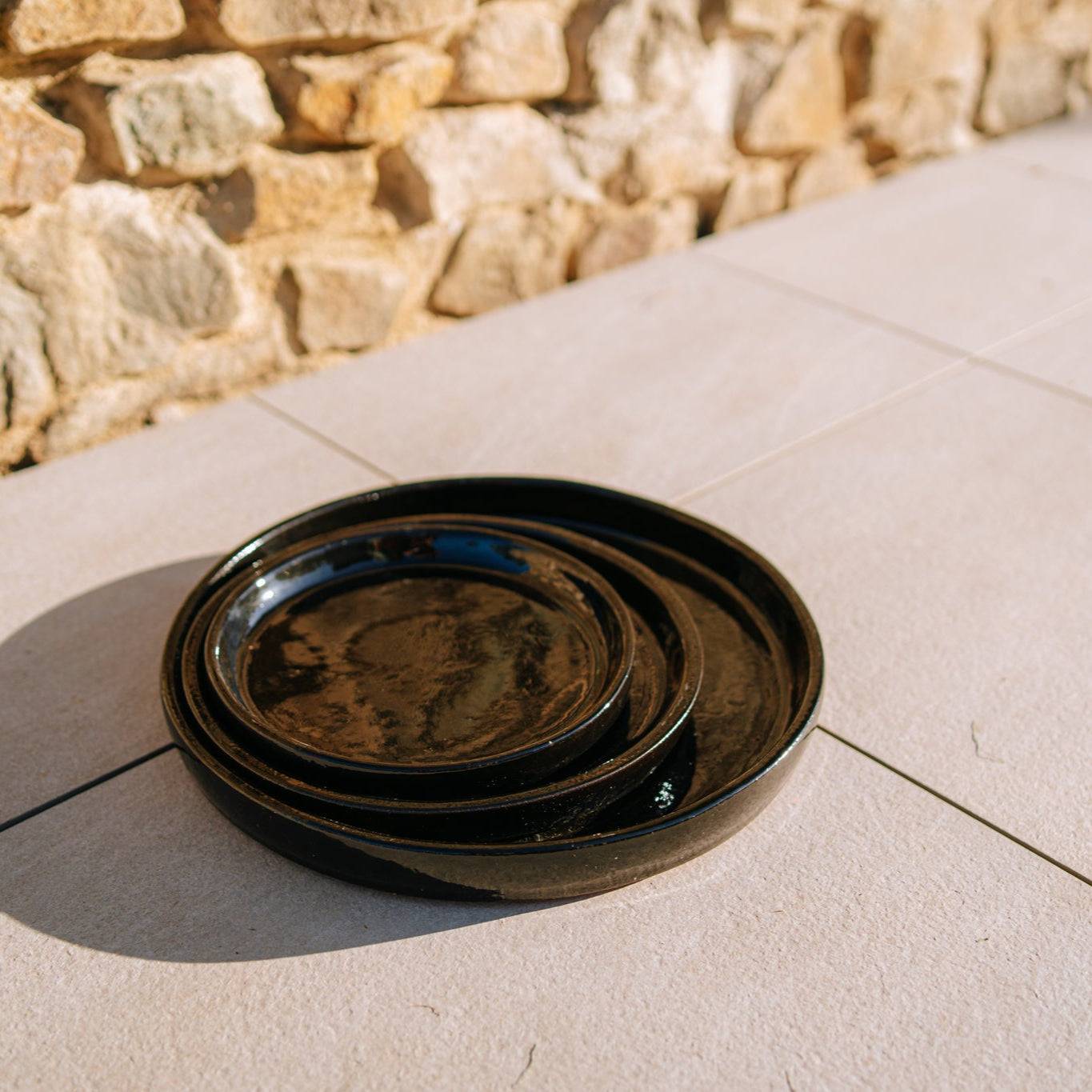Provencelia - Soucoupe ronde 15cm noir - Image 4