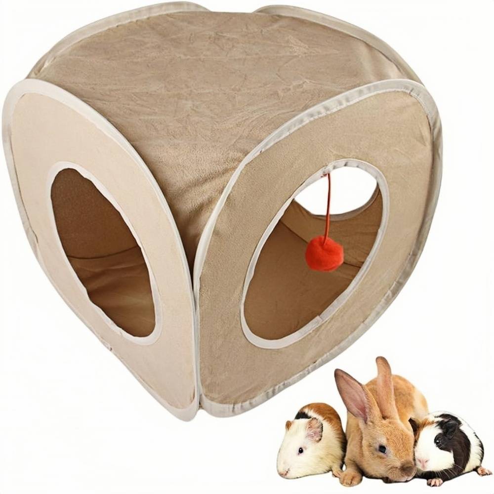 DtopbuyAge - Tunnel carré pour cochon d'Inde, lapin, hamster, hérisson, gerbille DtopbuyAge - Image 1