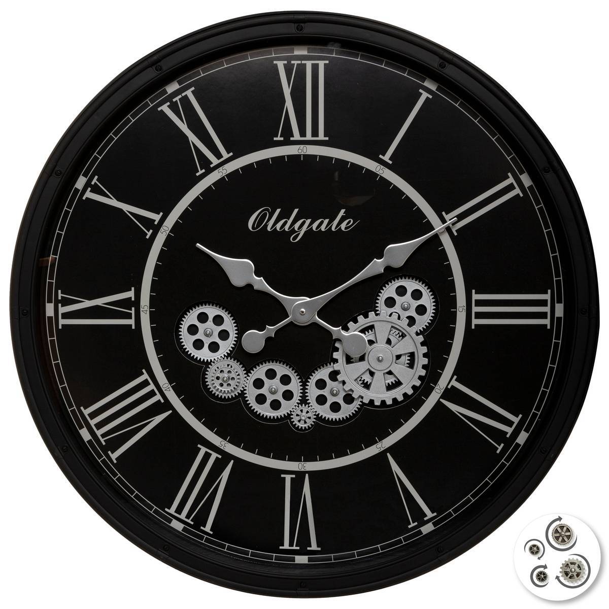 Atmosphera - Horloge "Loann" noir D76cm - Atmosphera Créateur d'intérieur - Imagen 2