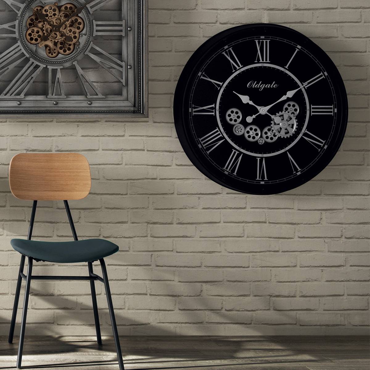 Atmosphera - Horloge "Loann" noir D76cm - Atmosphera Créateur d'intérieur - Imagen 1