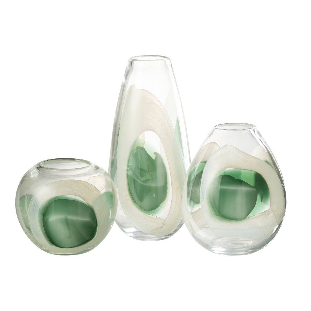Vase Design en Verre "Livy" 37cm Multicolore - Image 2