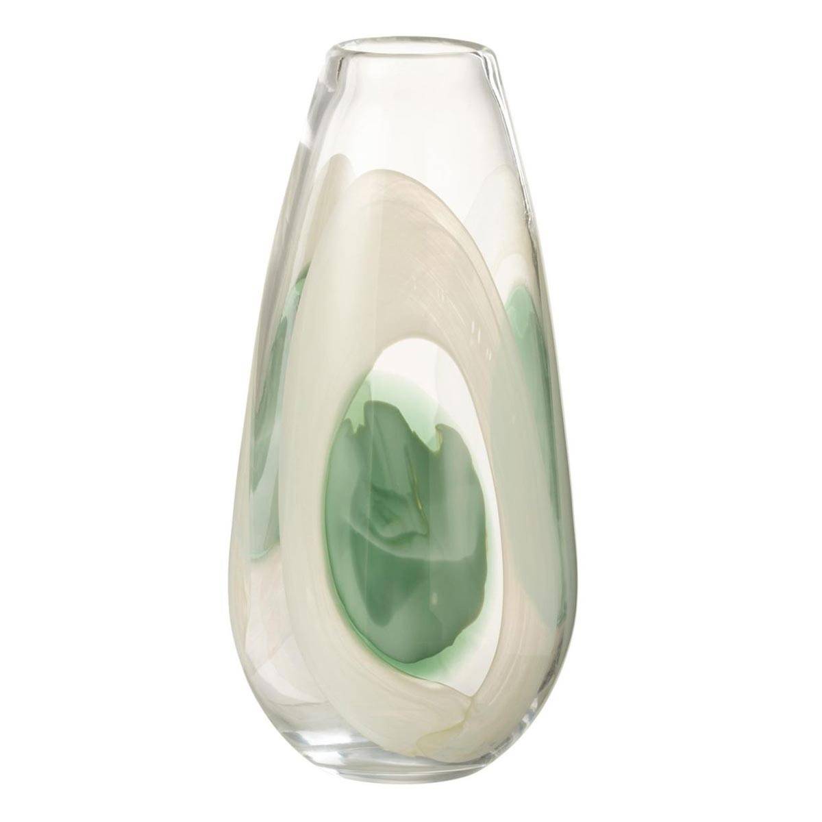 Vase Design en Verre "Livy" 37cm Multicolore - Image 1