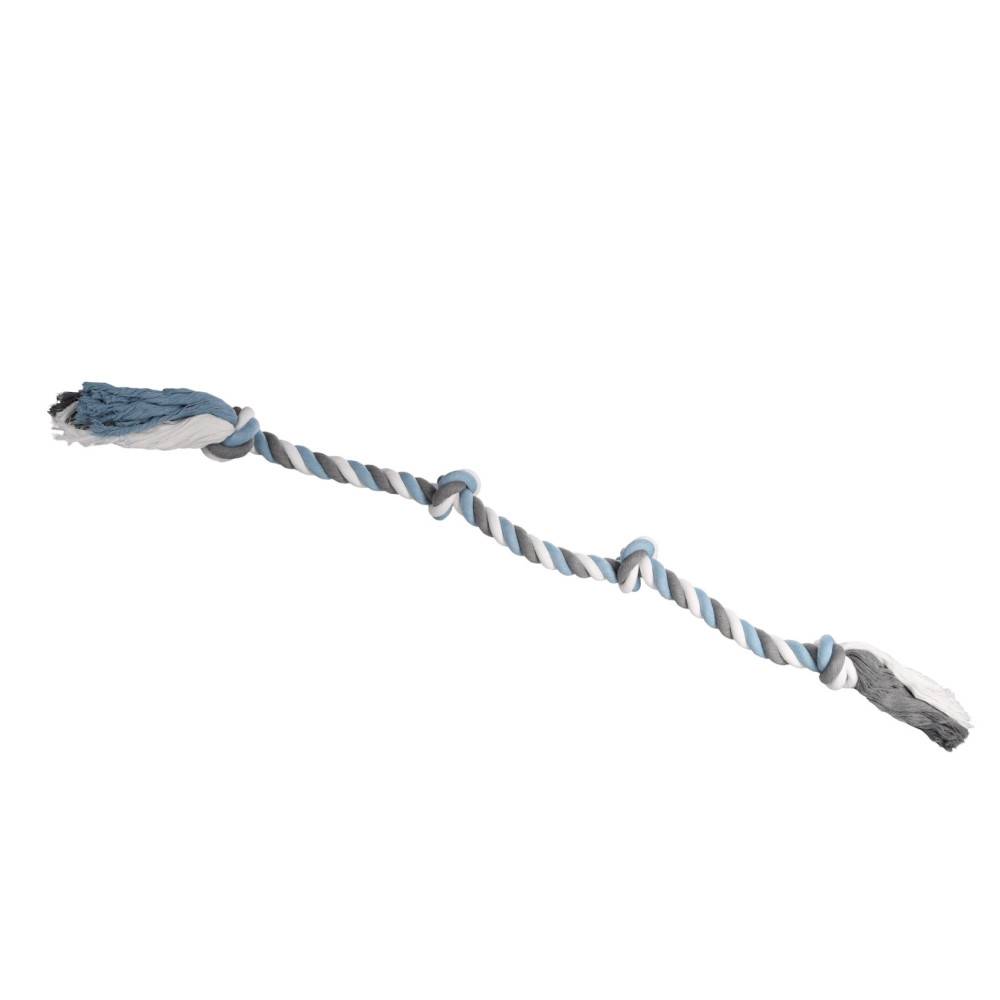 Jouet corde XXL avec 4 nœuds Bleu  ø 12 cm x 150 cm pour chien - Imagen 2