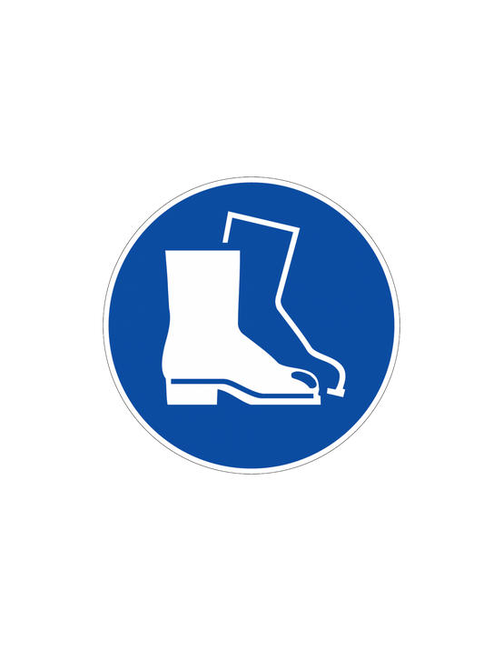 Novap - Disque Obligation Chaussures Sécurité Signalisation Claire Et Durable - Novap
