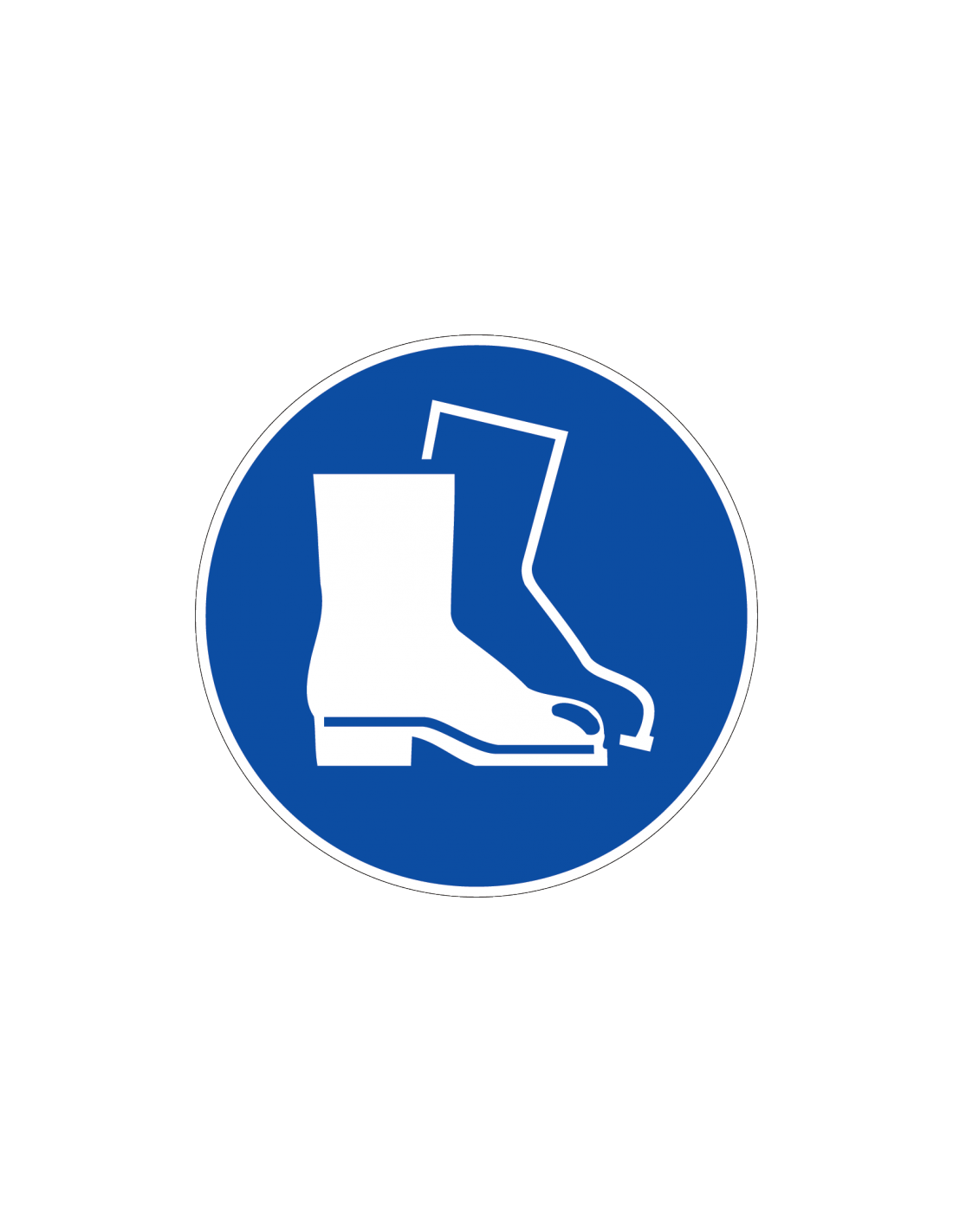 Novap - Disque Obligation Chaussures Sécurité Signalisation Claire Et Durable - Novap