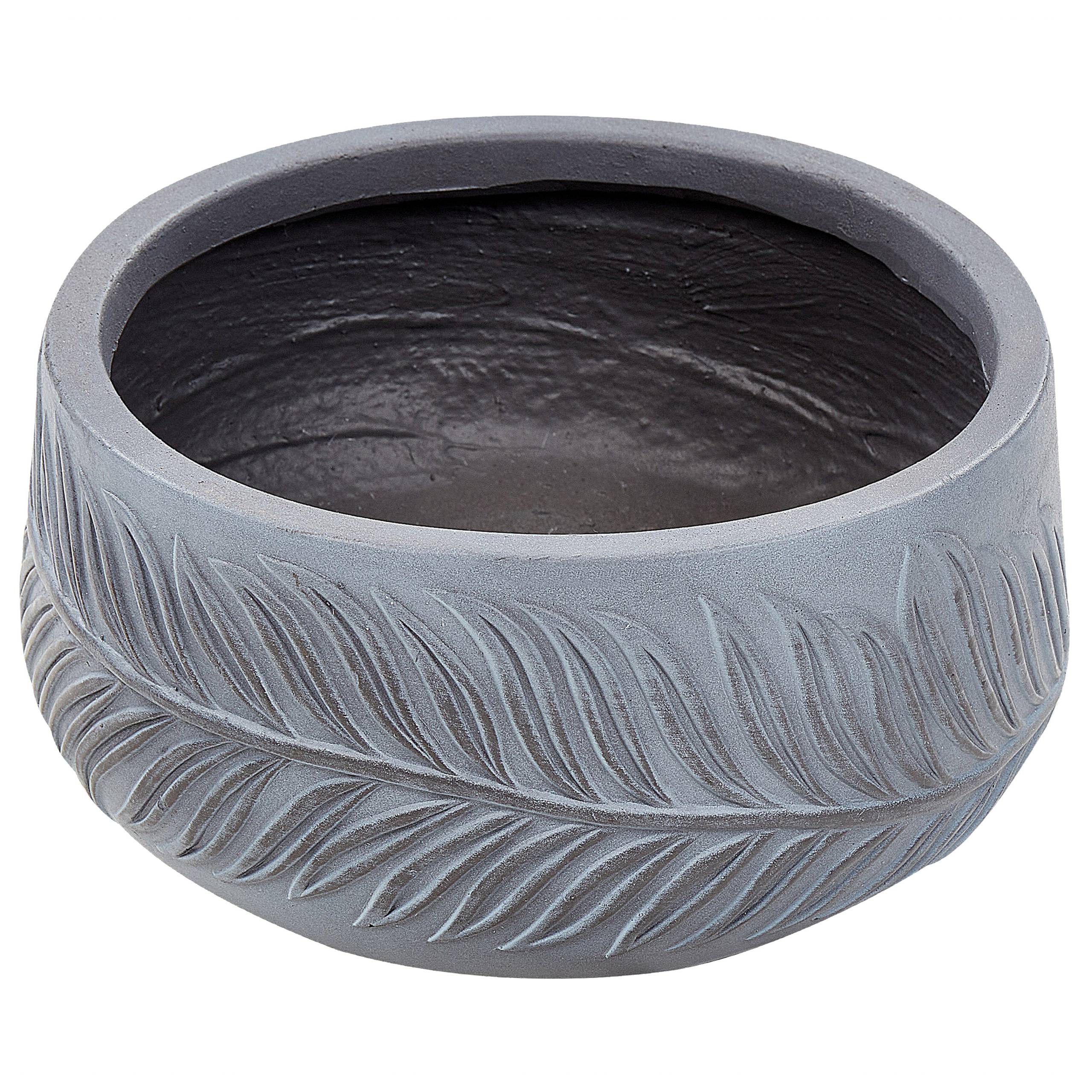 Beliani - Cache-pot d'extérieur Fibre d'argile Gris FTERO - 25x25x14- Beliani - Image 4