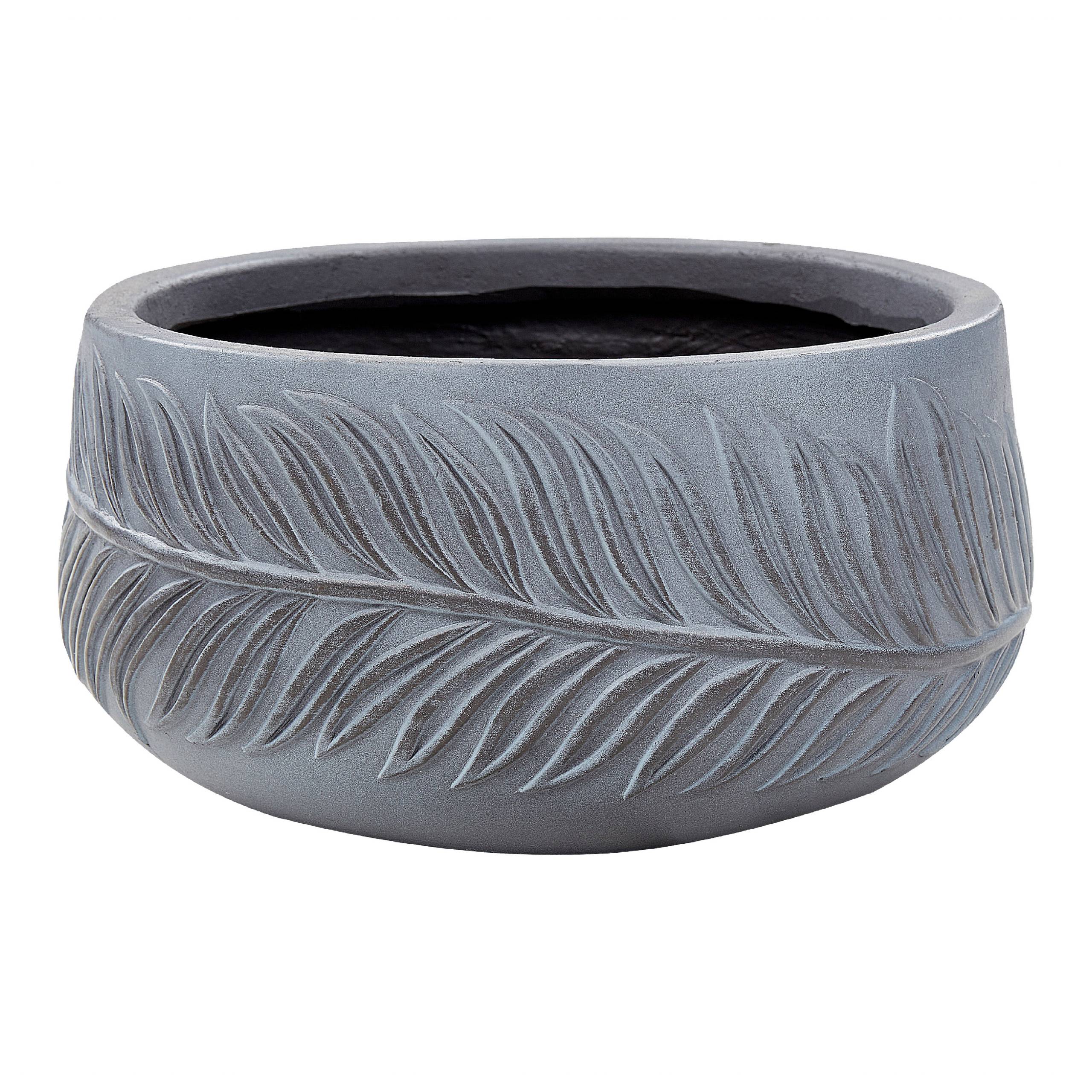 Beliani - Cache-pot d'extérieur Fibre d'argile Gris FTERO - 25x25x14- Beliani - Image 2