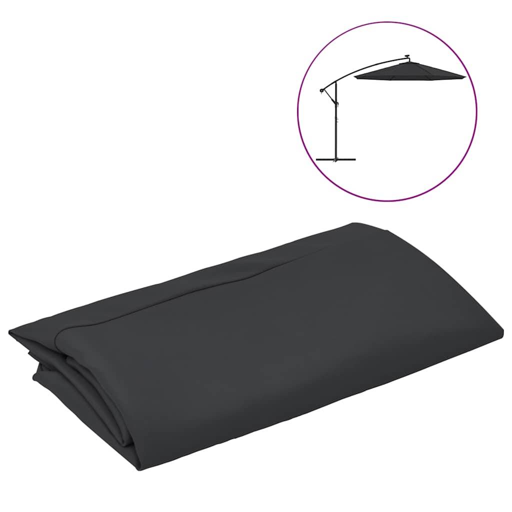 Vidaxl - Toile de Rechange pour Parasol Noir 350 cm vidaXL 313818 - Image 1