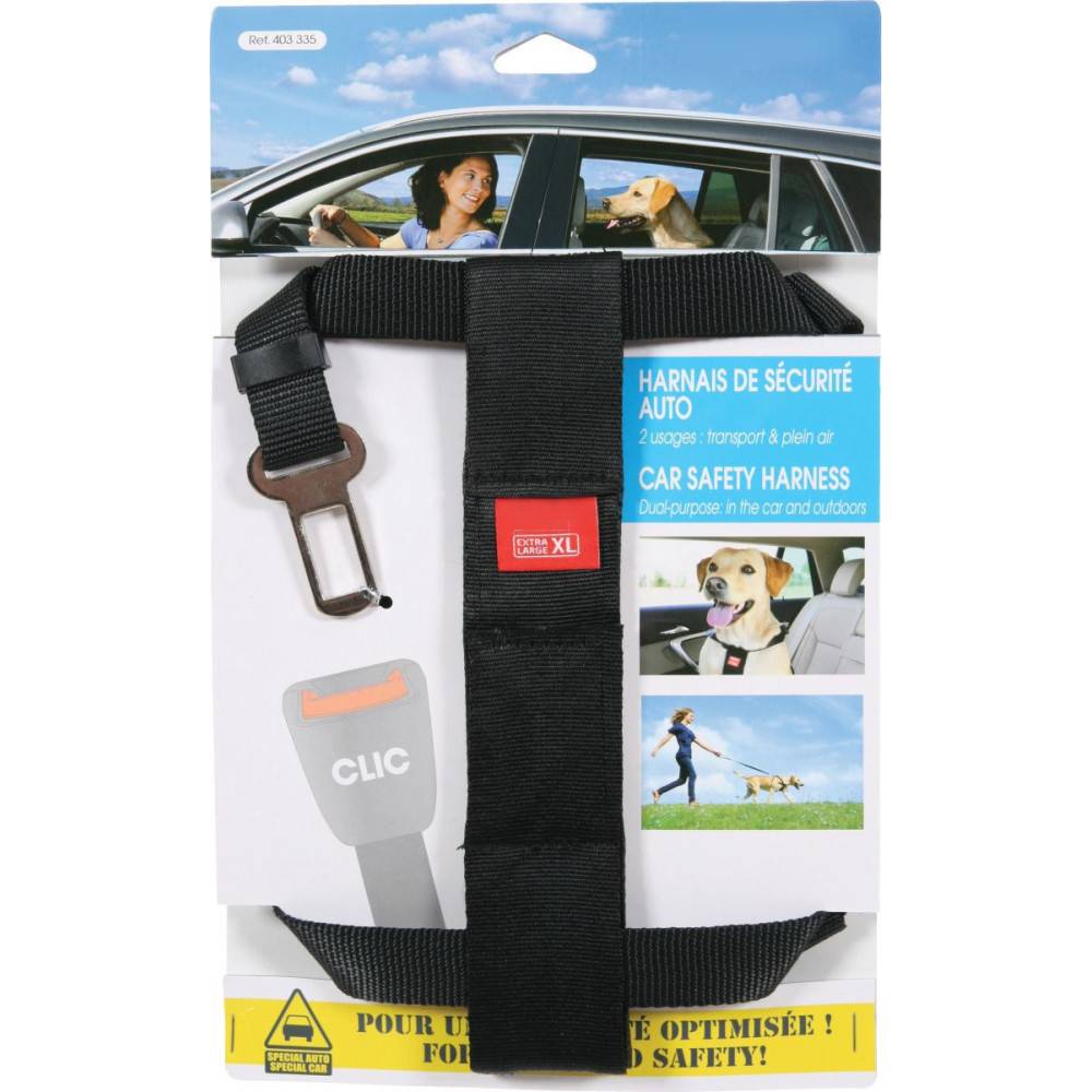 Harnais de sécurité taille XL pour chien en voiture - Image 2