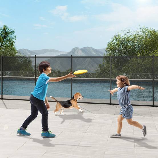 VEVOR Clôture piscine amovible 1.21x32.91m, alu/PVC 340g/m², pliable, protection enfants/animaux. - Image 8