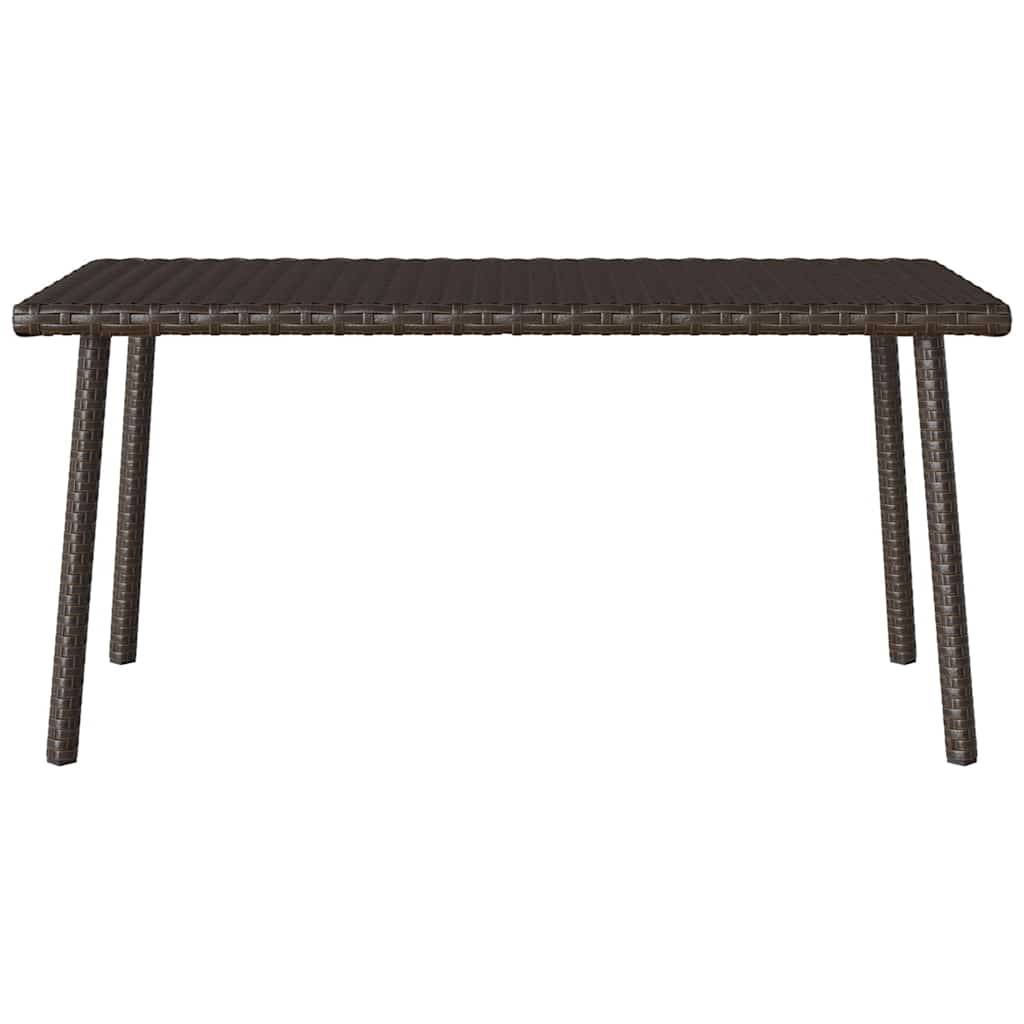 PANGIVO - Table basse de jardin rectangulaire marron résine tressée 40 x 40 x 37 cm - PANGIVO - Image 4