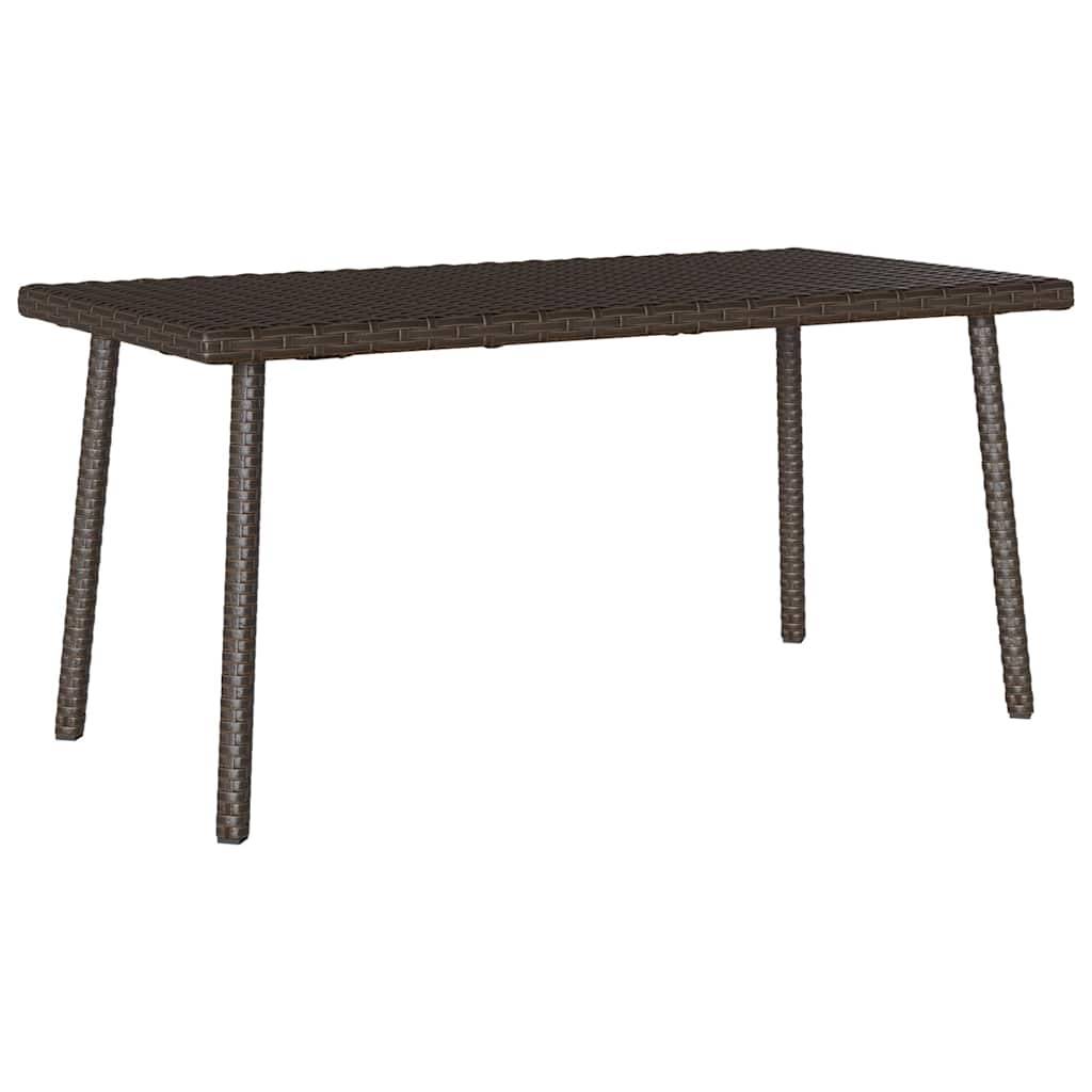 PANGIVO - Table basse de jardin rectangulaire marron résine tressée 40 x 40 x 37 cm - PANGIVO - Image 6