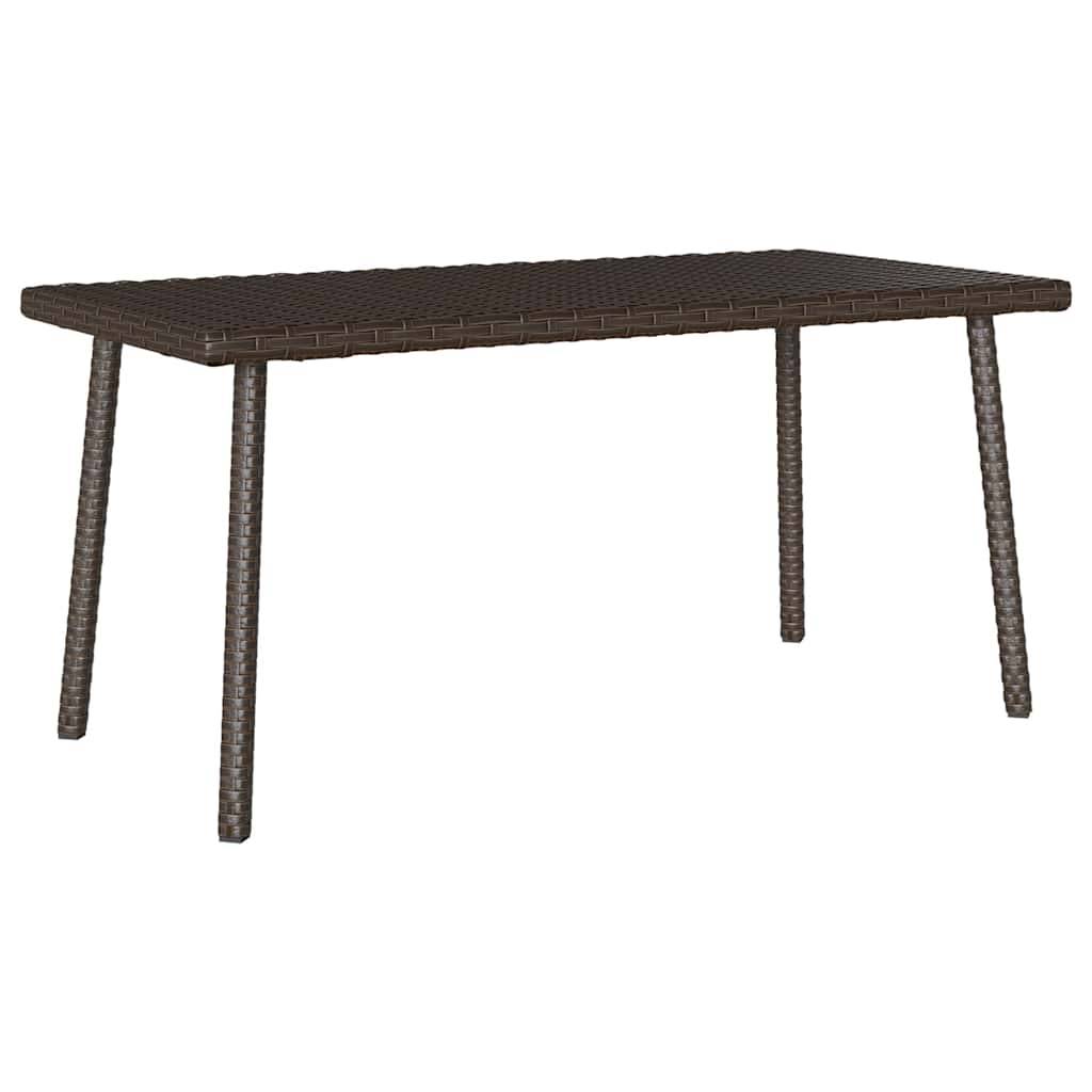 PANGIVO - Table basse de jardin rectangulaire marron résine tressée 40 x 40 x 37 cm - PANGIVO - Image 2