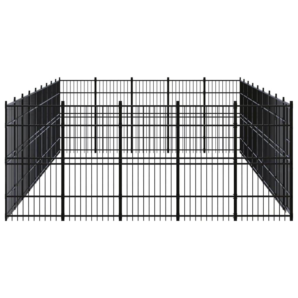 Vidaxl - Chenil D'Extérieur Pour Chiens Acier 41,47 M² - vidaXL - Imagen 3