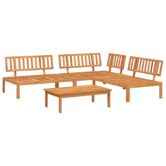 Salon palette de jardin - Salon d'extérieur - Mobilier de jardin 4 pcs bois d'acacia massif-JU843 - Image 1