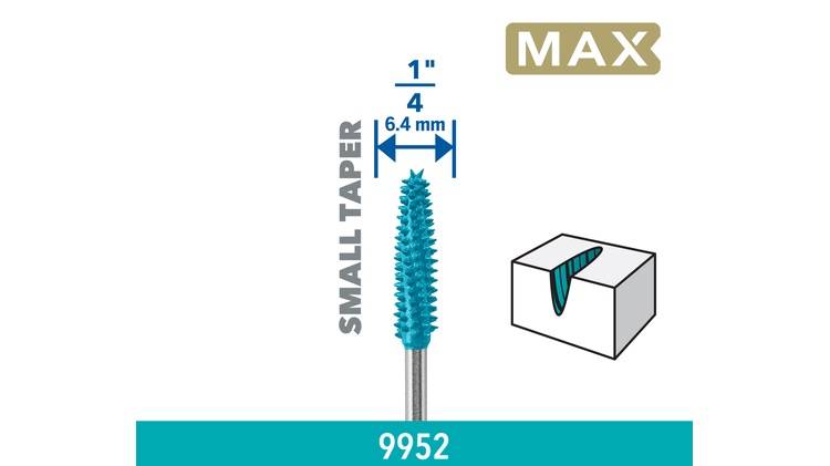 Fraise MAX 9951 dents acier inox D6,35mm embout conique - Dremel - 26159952DM - Image 2