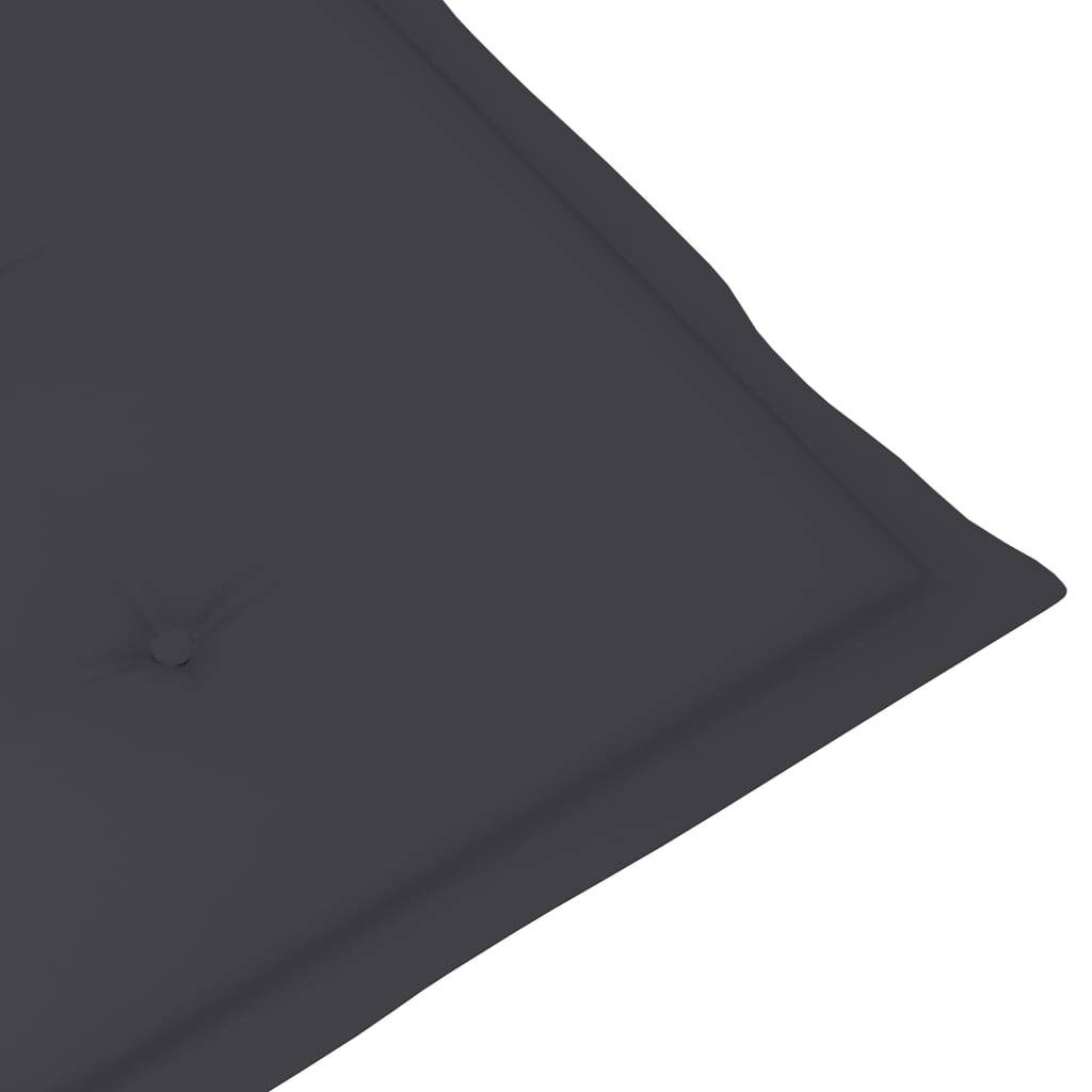 Helloshop26 - Transat chaise longue bain de soleil lit de jardin terrasse meuble d'extérieur avec repose-pied et coussin acacia solide - Imagen 7