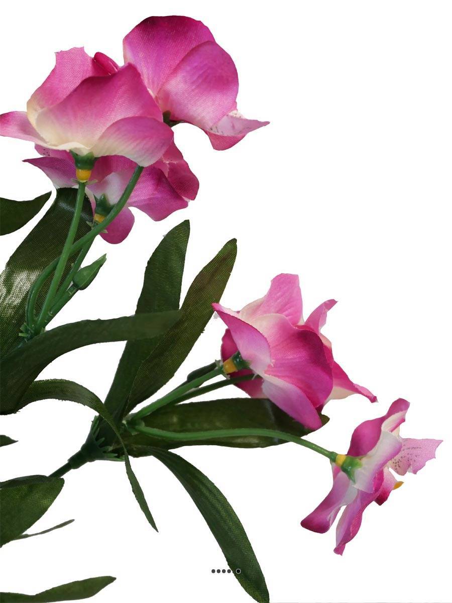 Bouquet d'Orchidées artificielles 21 fleurs hauteur 33 cm superbe Rose - couleur: Rose - Image 2