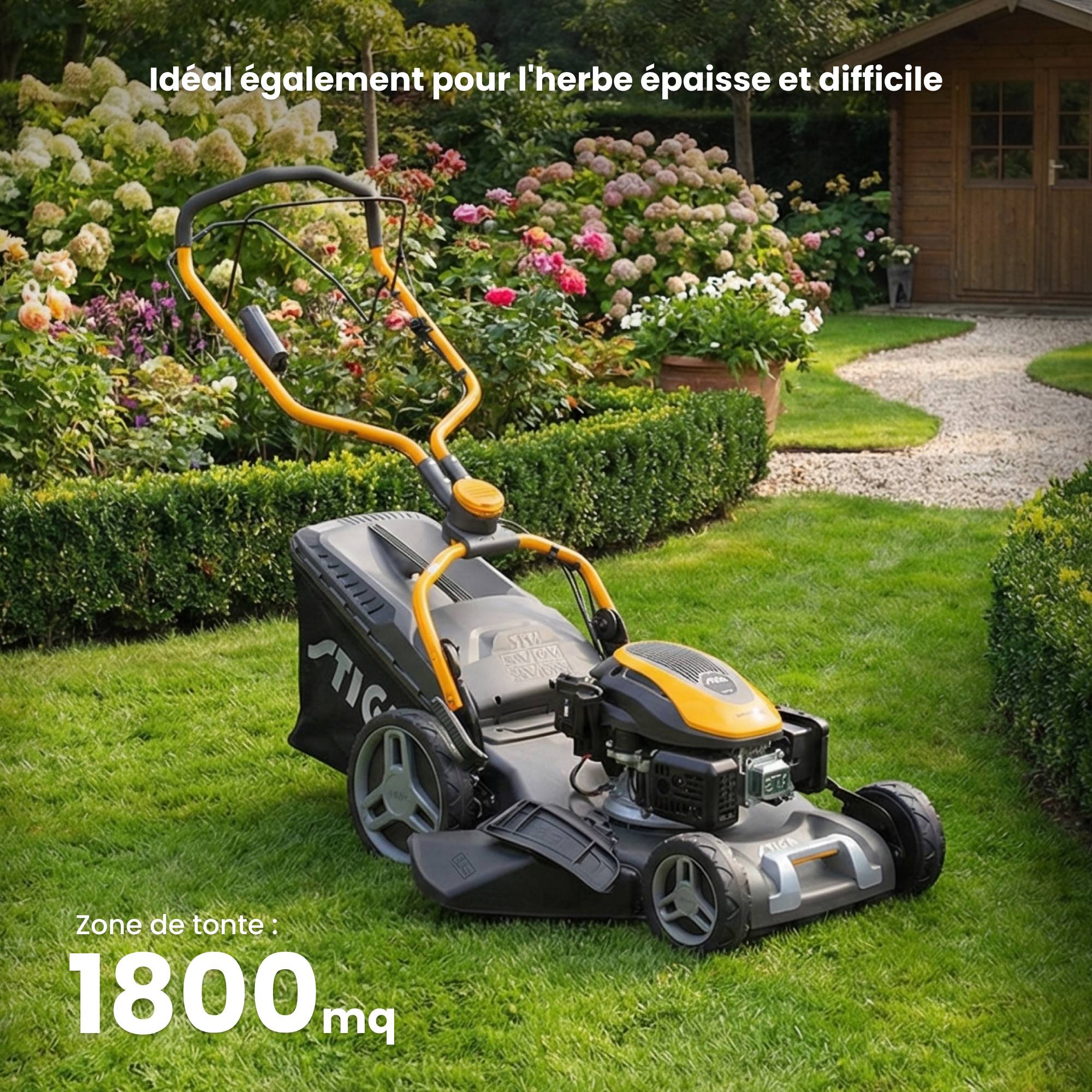 Stiga - Tondeuse Combi 753 SE, moteur essence, démarrage électrique - STIGA - Image 3