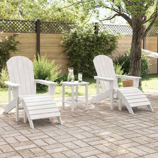 Chaise de jardin Polyéthylène Blanc 83 x 74 x 92 cm, Poids :47.84kg - PANGIVO - Image 4