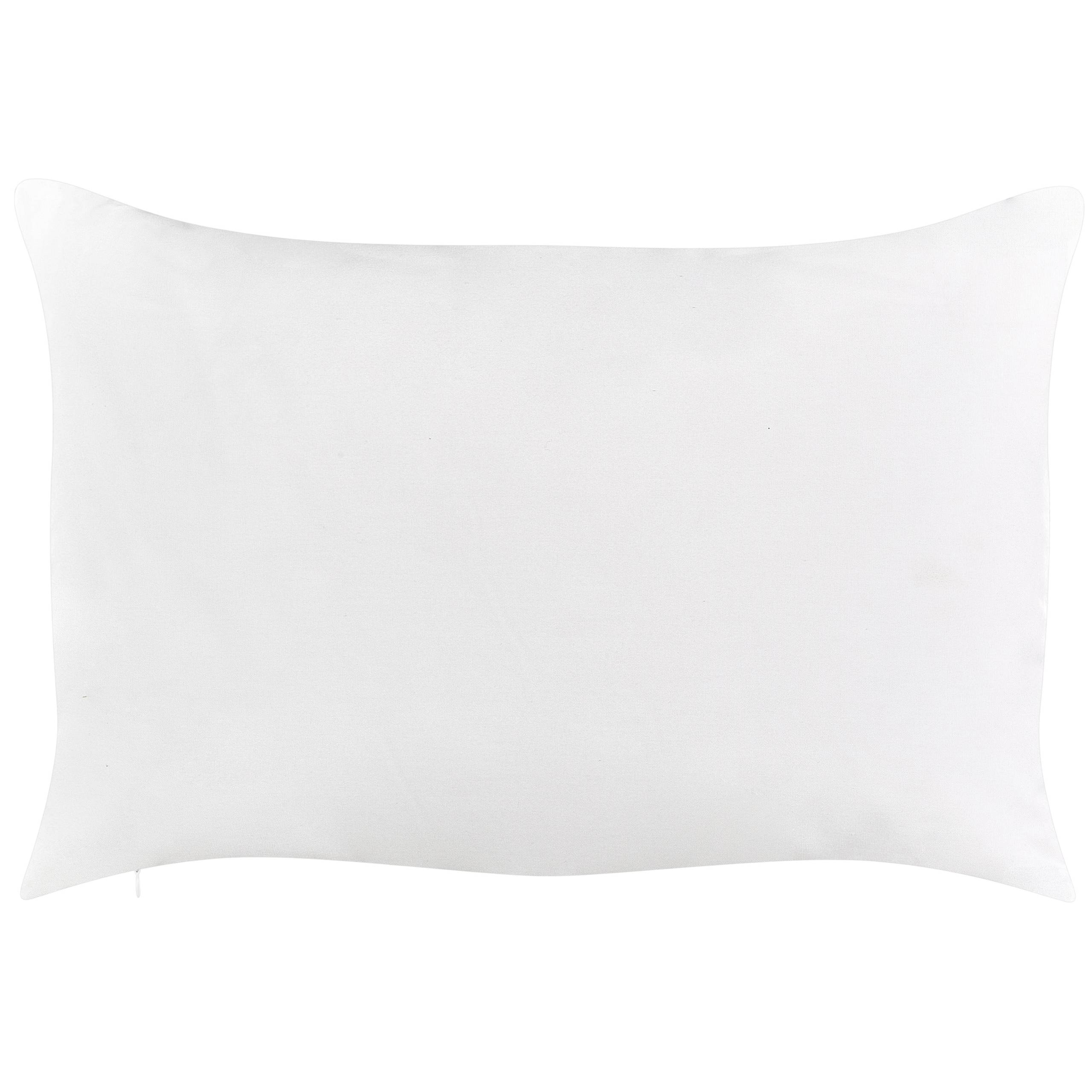 Beliani - Lot de 2 Coussins de Jardin Polyester Gris à Motif Géométrique 40 x 60 cm Décoration Extérieure Moderne Résistant à l\'Eau - Imagen 5