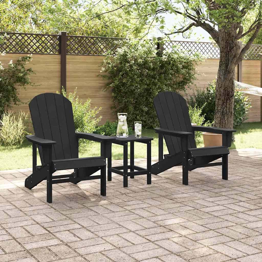 PANGIVO - Chaise de jardin Polyéthylène Noir 82 x 74 x 92 cm, Poids :36kg - PANGIVO - Image 3