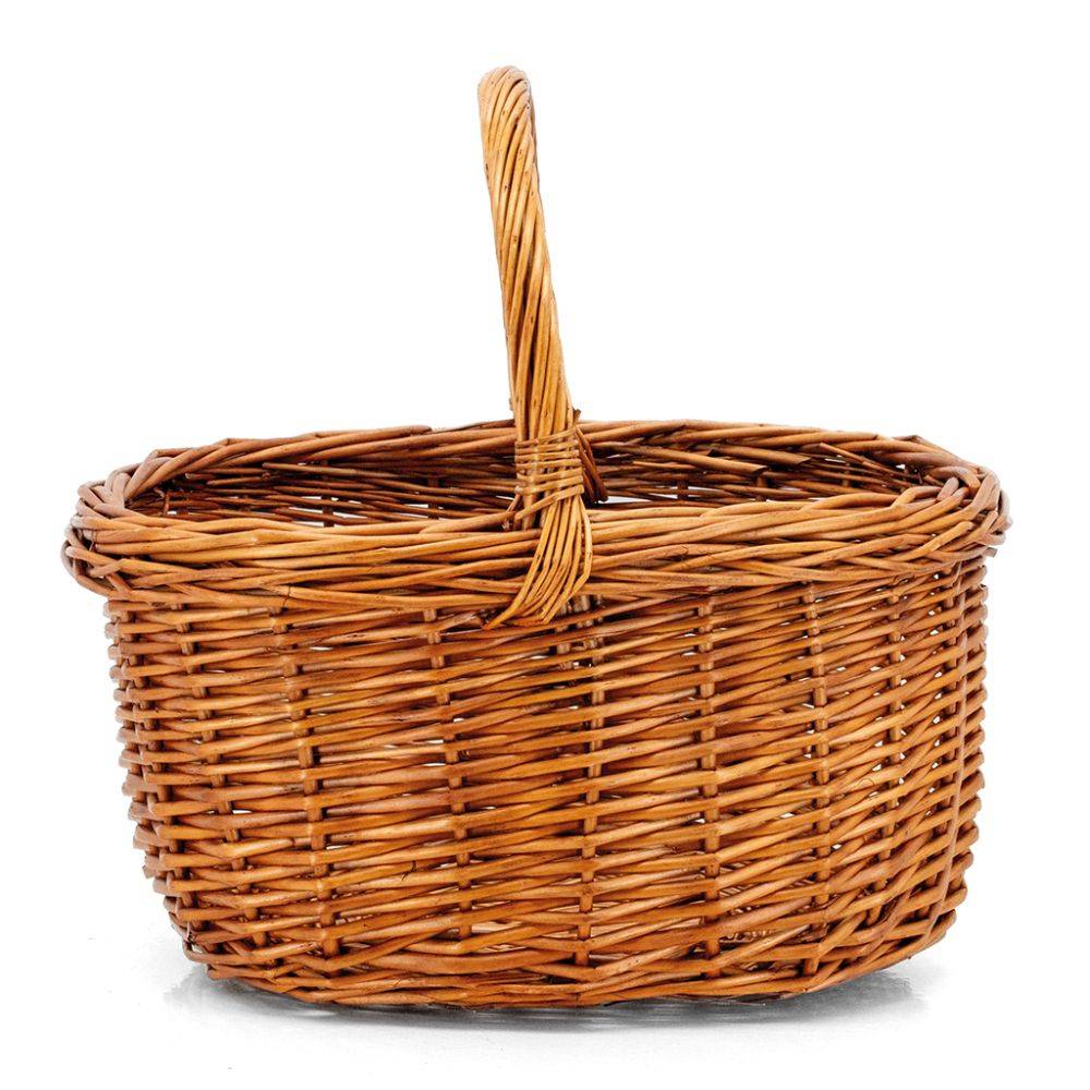 Aubry Gaspard - Panier rectangulaire en osier buff Rectangulaire - Image 3