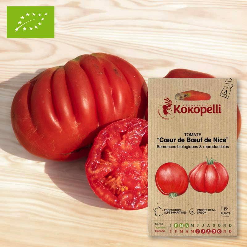 Tomate Cœur de Bœuf de Nice- Graines bio à semer - Imagen 1