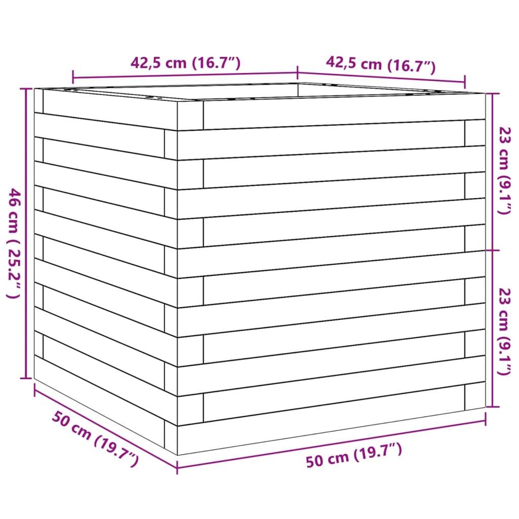 Maison Chic - Jardinière, Bac à fleurs, Pot de fleurs 50x50x46 cm bois massif douglas - Imagen 9
