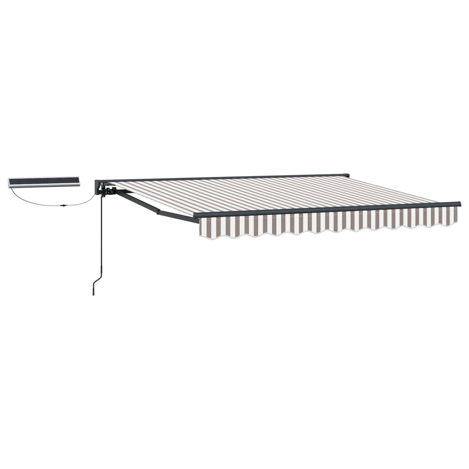 ComfortXL - Store banne électrique aluminium pour terrasse protection solaire gris clair 3,5x2,5m - ComfortXL Outdoor Living - Image 2